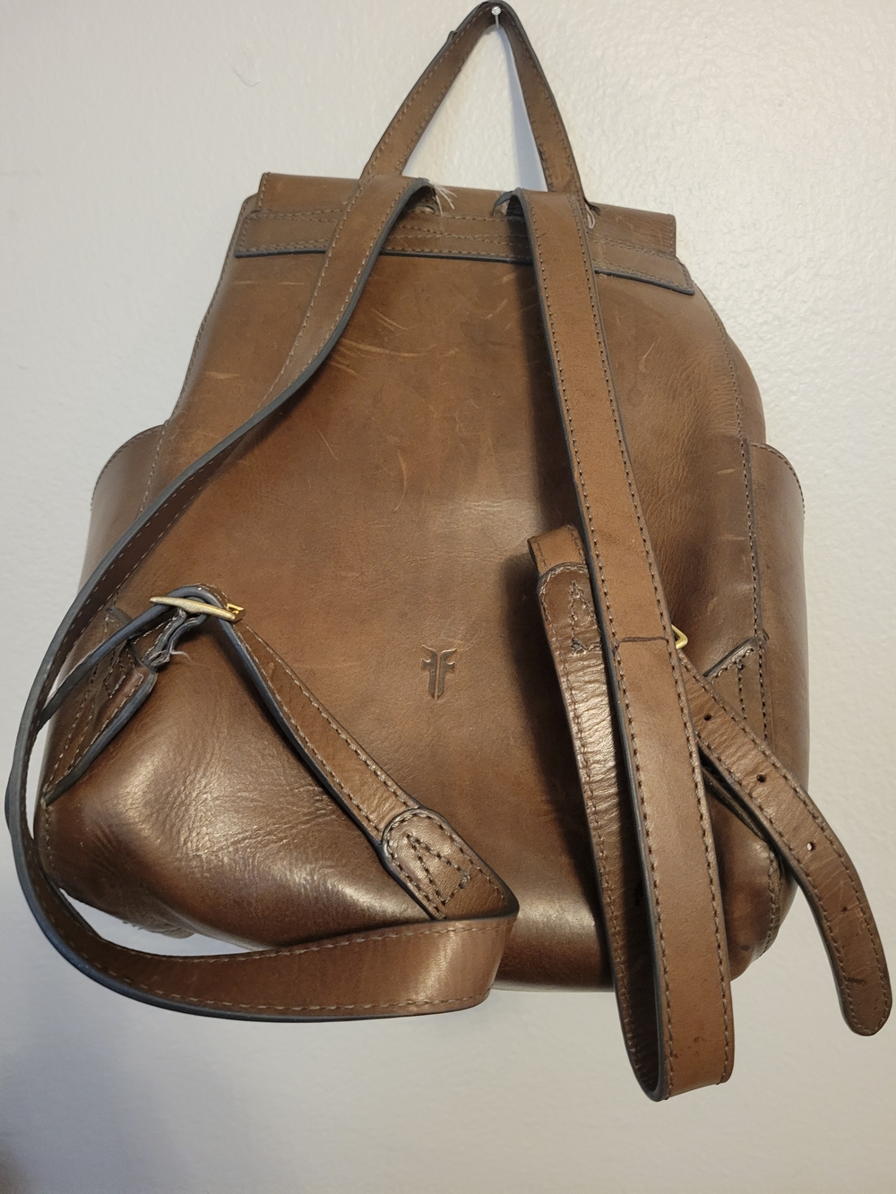 FRYE Large Leather Backpack - Picture 2 of 7